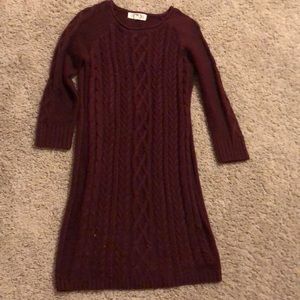 maroon dress